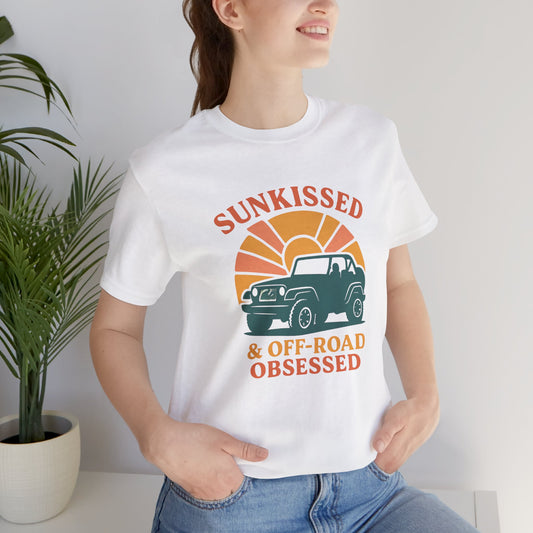 Sunkissed & Off-Road Obsessed Tee — Vintage Jeep Life Sunset Graphic T-Shirt